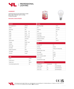 Alternative view of LED A60  8W 806lm 27K BA22d dimmanleg opal
