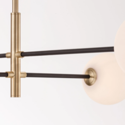 VITRA hangandi G9 4x5W gyllt/svart/opal - Image 3