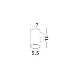 ALP útiljós á vegg LED 10W 3K 600lm IP67 svart - Image 3