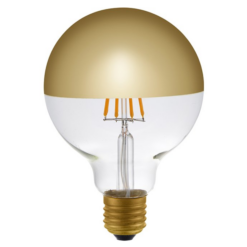LED G95 Toppspegill gull 4W 825 E27 dim