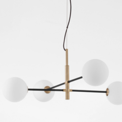 VITRA hangandi G9 4x5W gyllt/svart/opal - Image 2