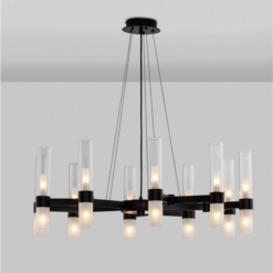 xCENTURY hangandi svart/glært LED 20x5W G9 - Image 3