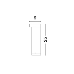 TIEN úti ljósastaur svartur LED 8.5W 3K H25cm IP54 - Image 4