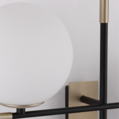 xGITCHI veggljós svart/gyllt LED 2x5w IP20 - Image 3