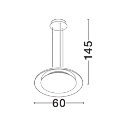 EPOS Hangandi Q600 LED 38W 27K-4K Dimmanl. svart/hvítt - Image 4