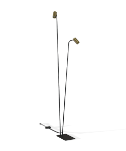 MONO II gólflampi 2x10W GU10 brass