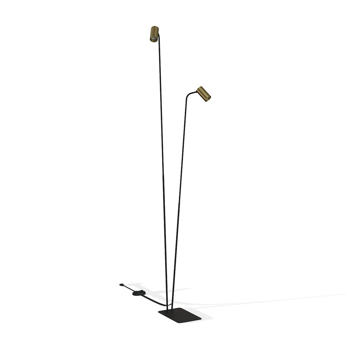 xMONO II gólflampi 2x10W GU10 brass