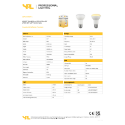 LED R63 8W 27K 690Lm E27 dimmanleg - Image 2