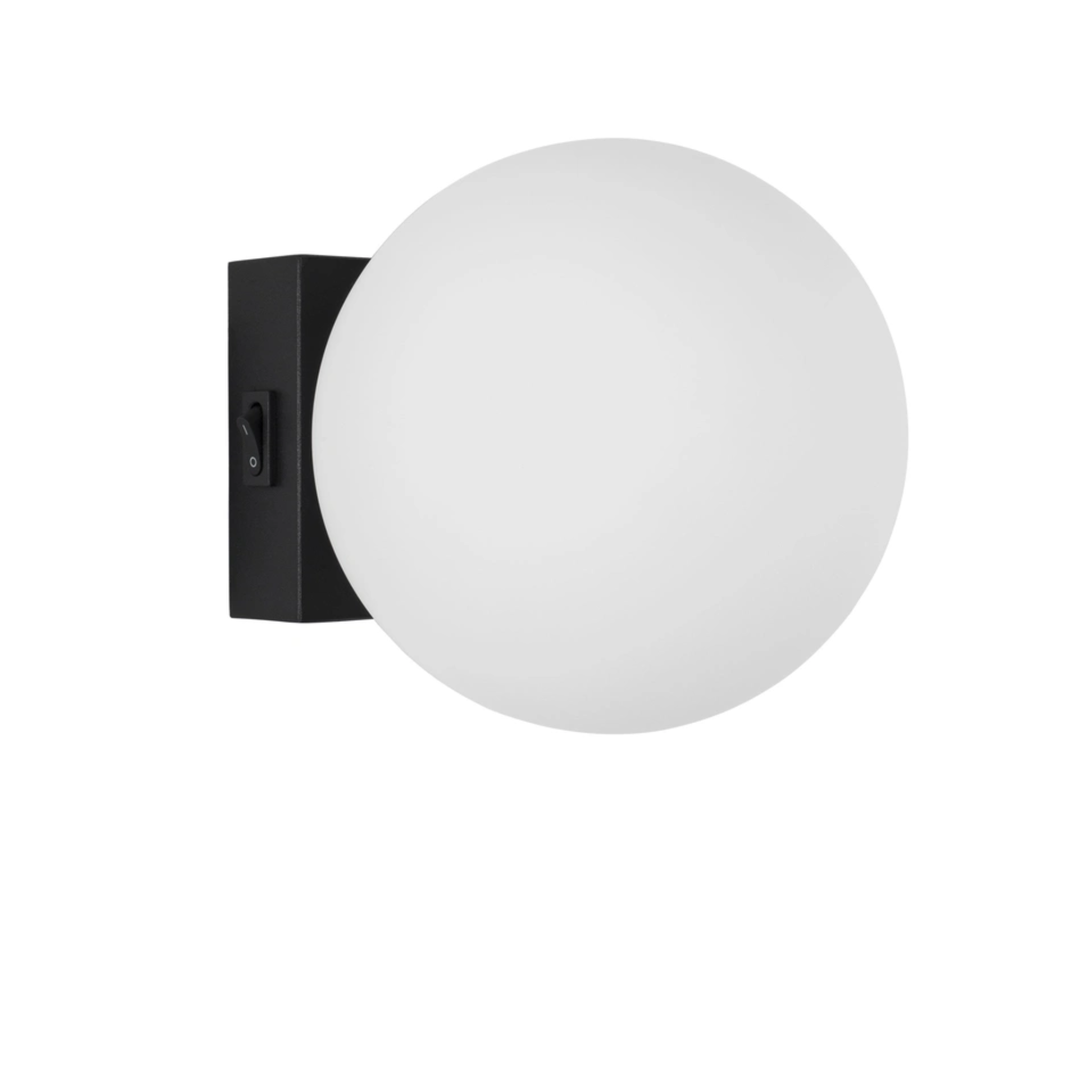 JOLINE veggljós LED 1x6W Q145 32K IP20 svart/opal