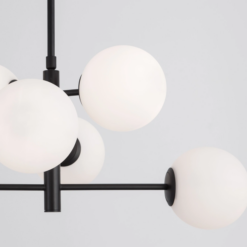 IMPERO hangandi 6x5W E14 svart/opal - Image 2