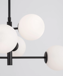 Alternative view of Impero hangandi 6x5W E14 svart/opal