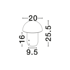 POIS borðlampi LED 2W 230lm 3K IP20 hvítt - Image 6