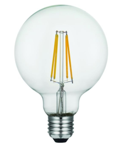 LED G95 glær 8W 740lm 925 E27 dimmanleg
