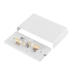 Haga veggljós 2x10W G9 250x150x45 Hvítt - Image 4