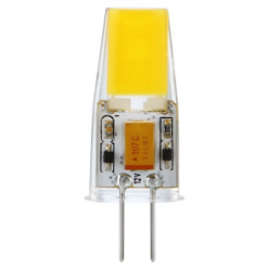 LED G4 12V 2W 260lm 27K T12x37 glær dimmanleg