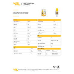 LED G4 12V 2W 260lm 27K T12x37 glær dimmanleg - Image 2
