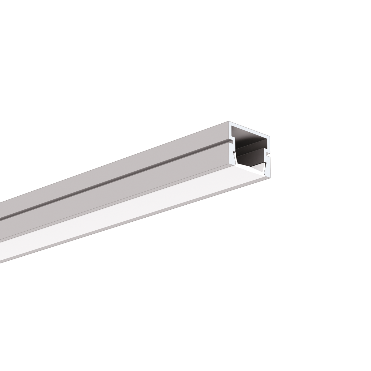PDS-4-PLUS prófíll alu 16,2x12mm 2mtr. án hlífar