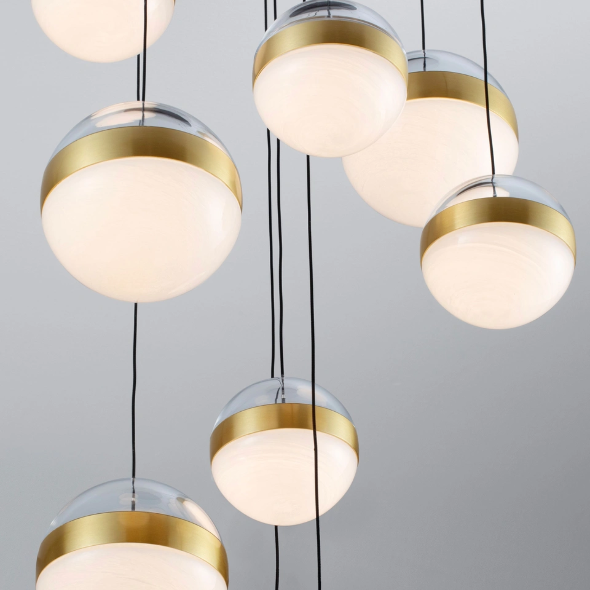 ALAZ hangandi loftlj. LED 81W 3582lm 3K IP20 dimmanl. svart/gyllt - Image 2