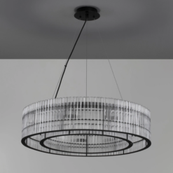BAROK hangandi ljós svart/glært LED 9x5W G9 - Image 2