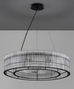Alternative view of BAROK hangandi ljós svart/glært LED 9x5W G9