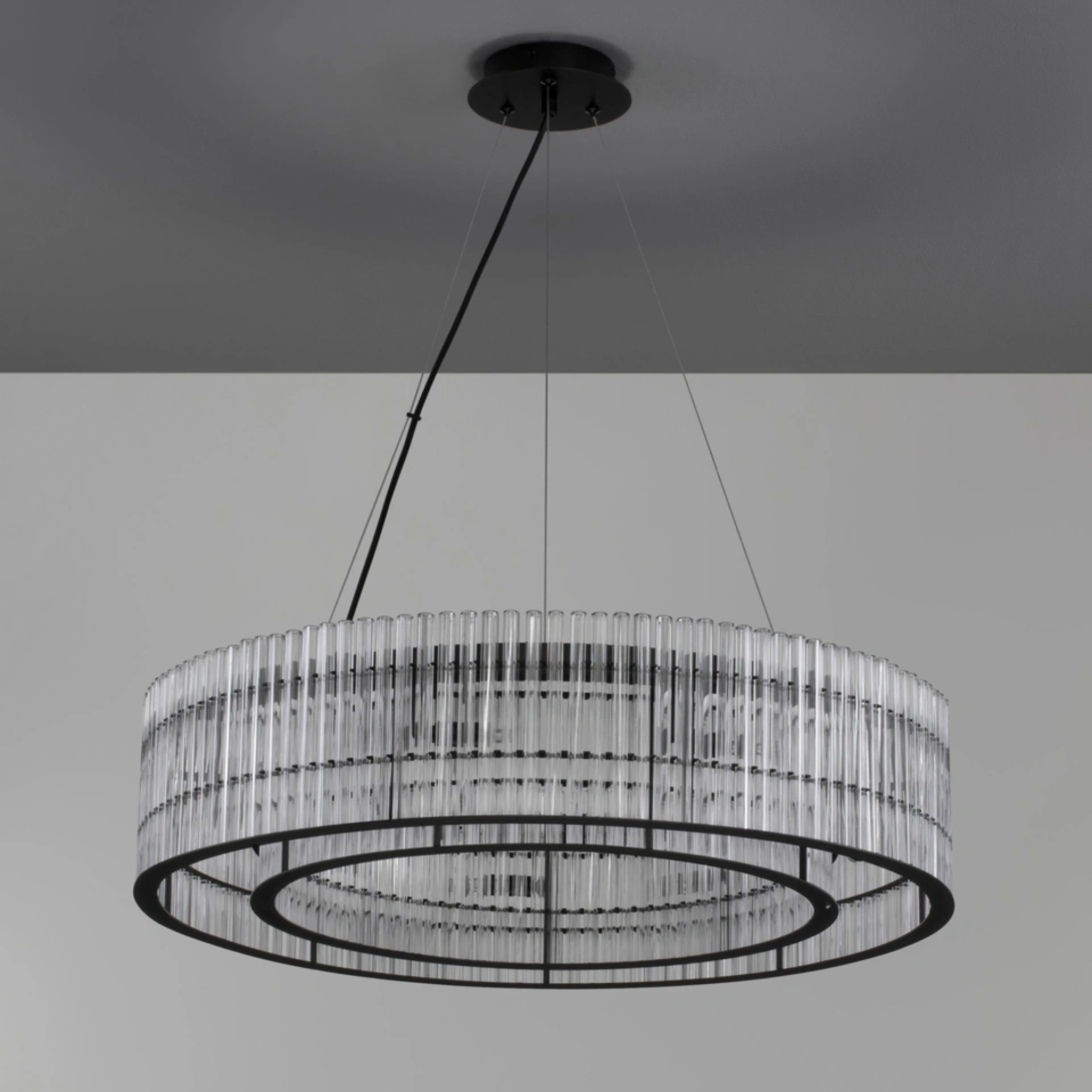 BAROK hangandi ljós svart/glært LED 9x5W G9 - Image 2