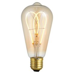 LED ST64 5W 300lm 2K Gold E27 dimmanleg