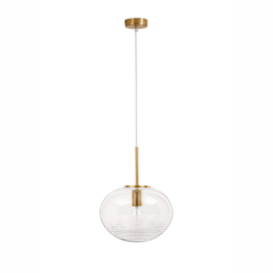 xMAEVE hangandi ljós LED 1x12W glær kúpull