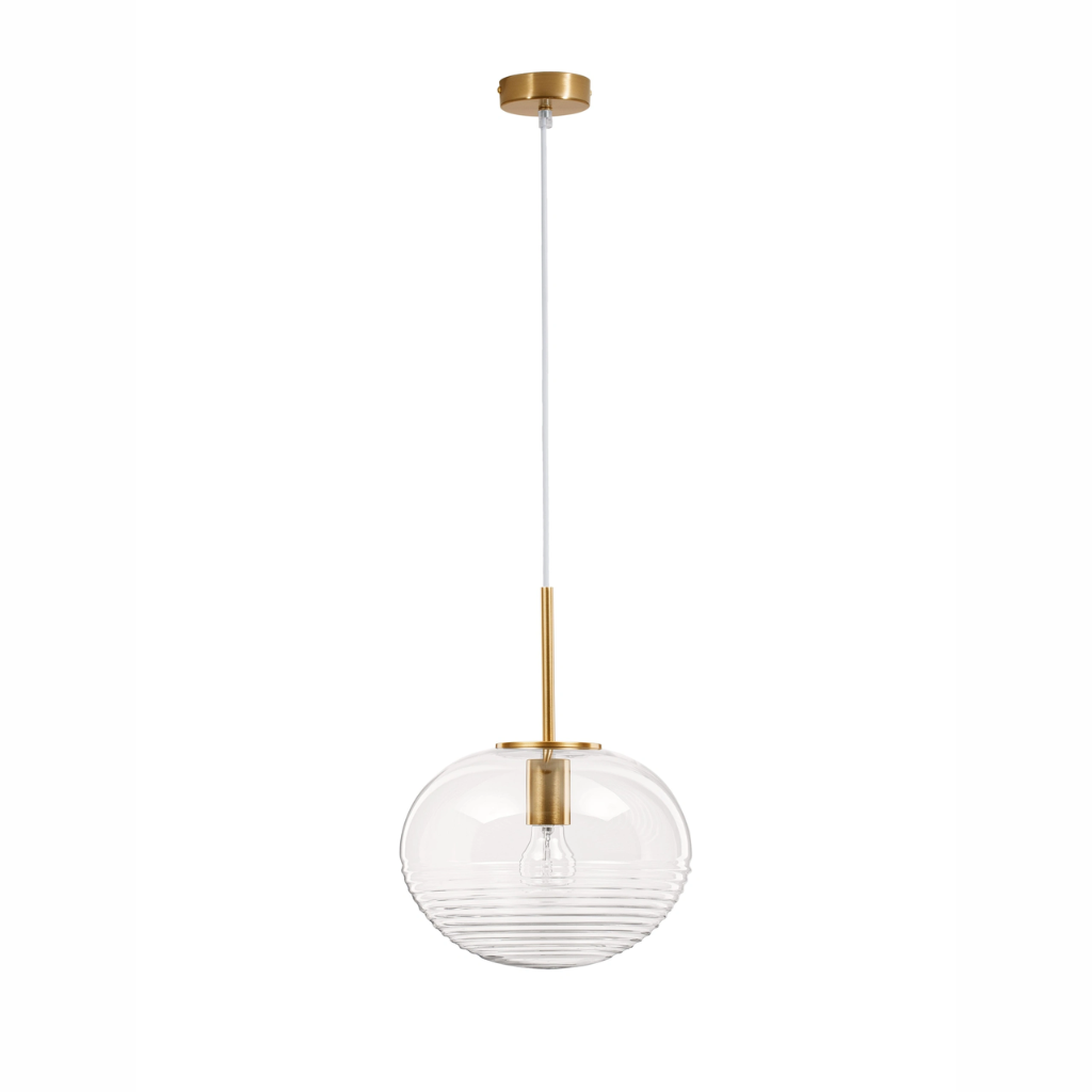 xMAEVE hangandi ljós LED 1x12W glær kúpull