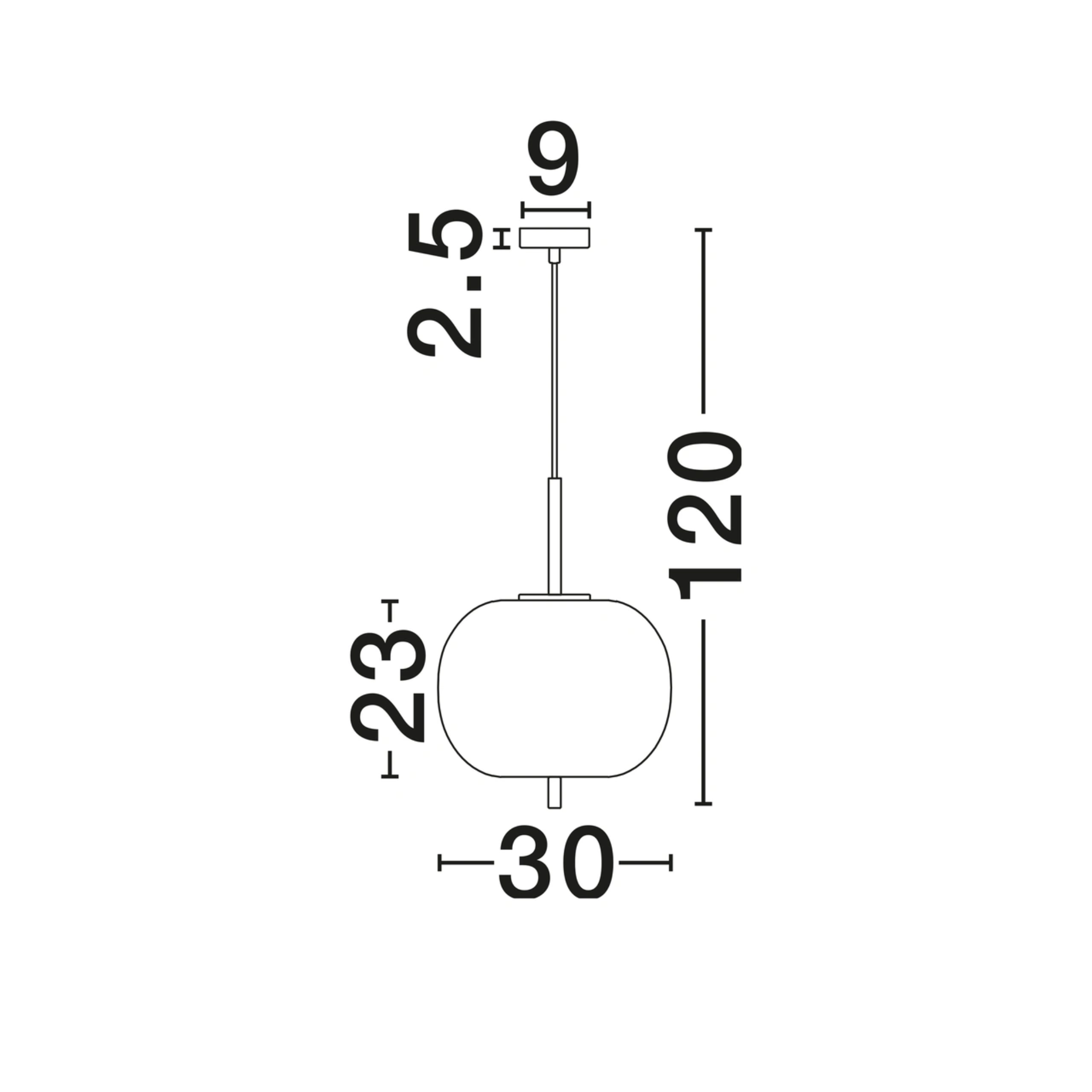 LATO hangandi 1x12W E27 antiq brass/opal - Image 6
