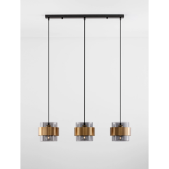 SIANNA hangandi 3x12W E27 svart/brass - Image 3