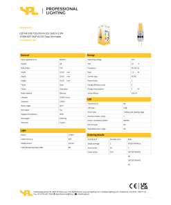Alternative view of LED G4 12V 1,5W 160lm 827 glær dimmanleg