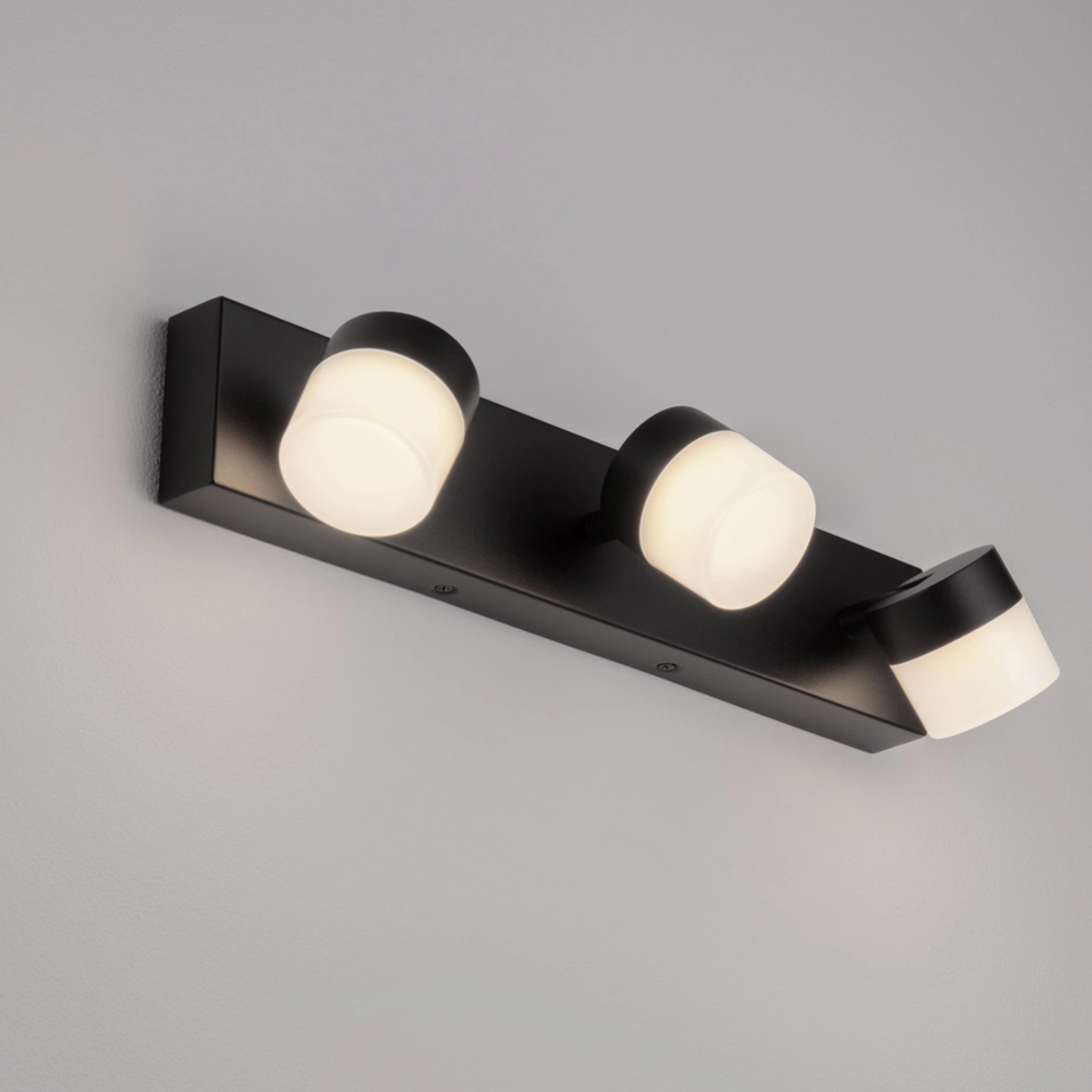 TEKO vegglj. 3L 385mm LED 17W 1385lm 3K IP44 svart - Image 2