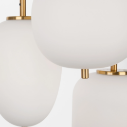 LATO hangandi 3x5W E14 antiq brass/opal - Image 3