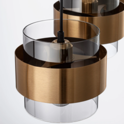 SIANNA hangandi 3x12W E27 svart/brass - Image 2