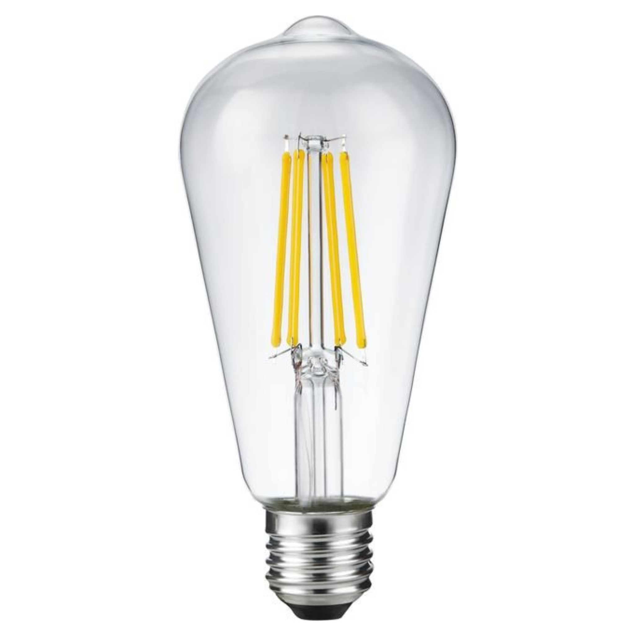 LED ST64 5W 650lm 25K glær E27 dimmanleg