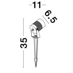 STAKE Kastari á spike LED 10W 3K 742lm IP65 svart - Image 3
