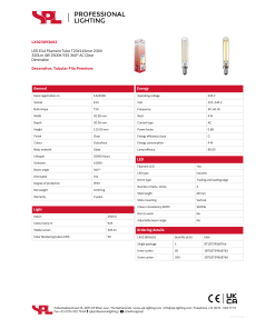 Alternative view of LED Tube T20x115 4W 230V 925 E14 dim