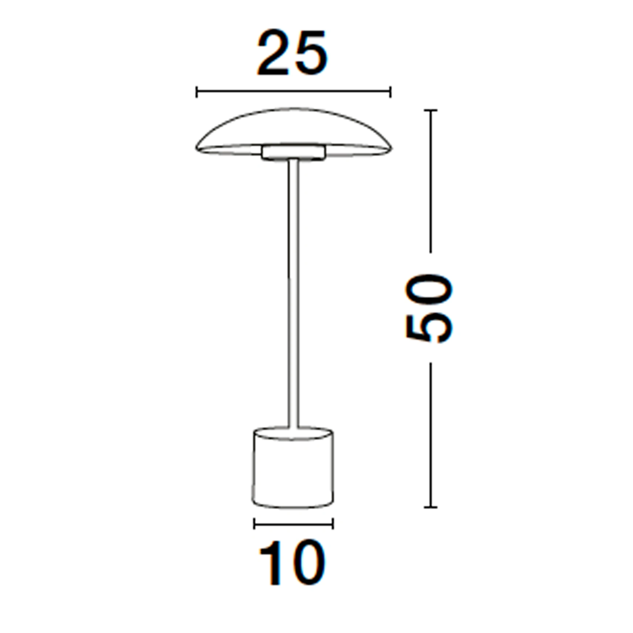 LASH borðlampi LED 5W 3K h48cm gylltur - Image 4