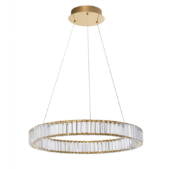 AURELIA hangandi Q600 LED 40W 3500K gyllt og krist
