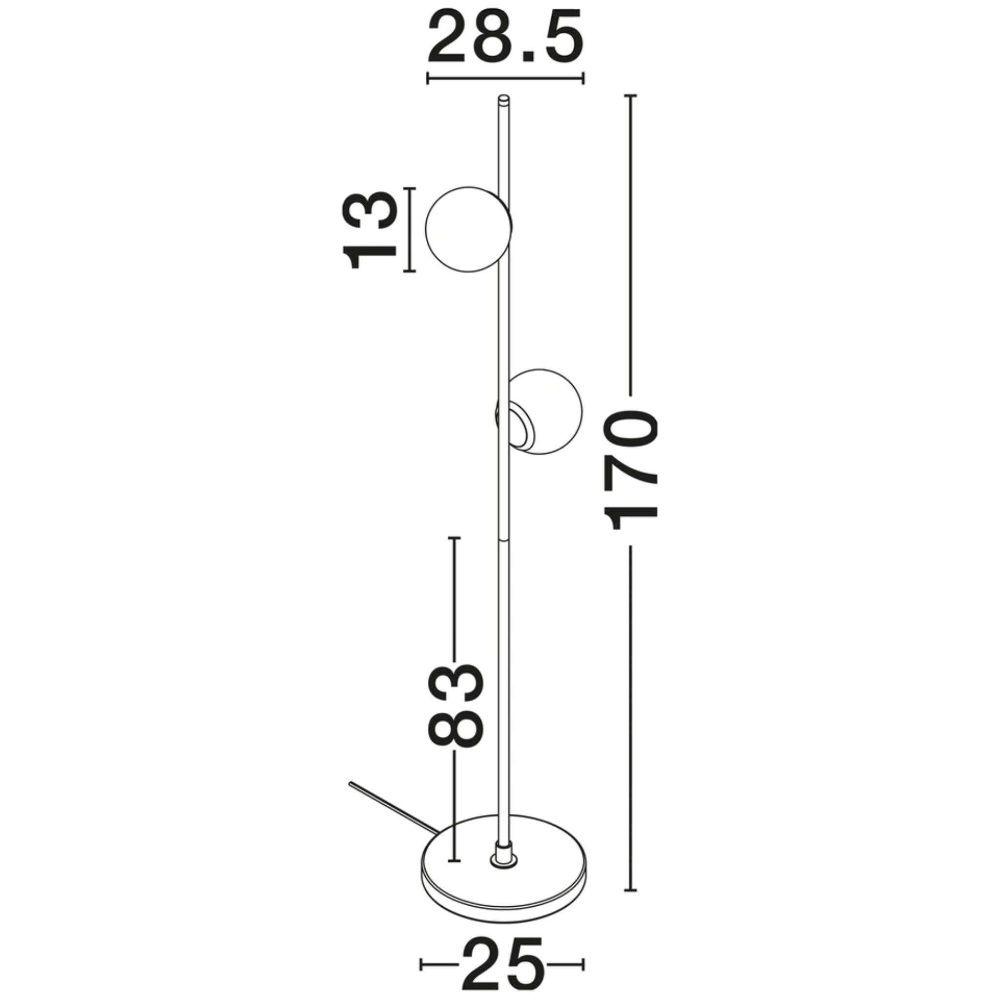 EDEM gólflampi LED 16W 1860lm 3K IP20 svart - Image 6