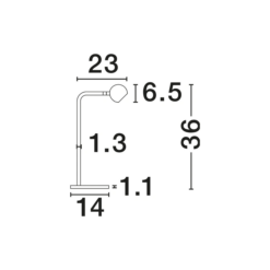 SFERA borðlampi LED 6W 514lm 3K IP20 gyllt - Image 5