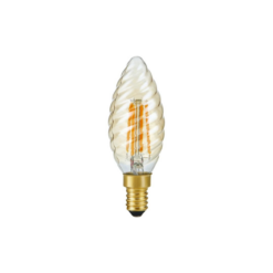 Led kerti snúin E14 4W 250lm 22K gold dimmanleg