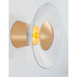 ESIL veggljós Q200 Led 8W 3K gyllt/gler - Image 2