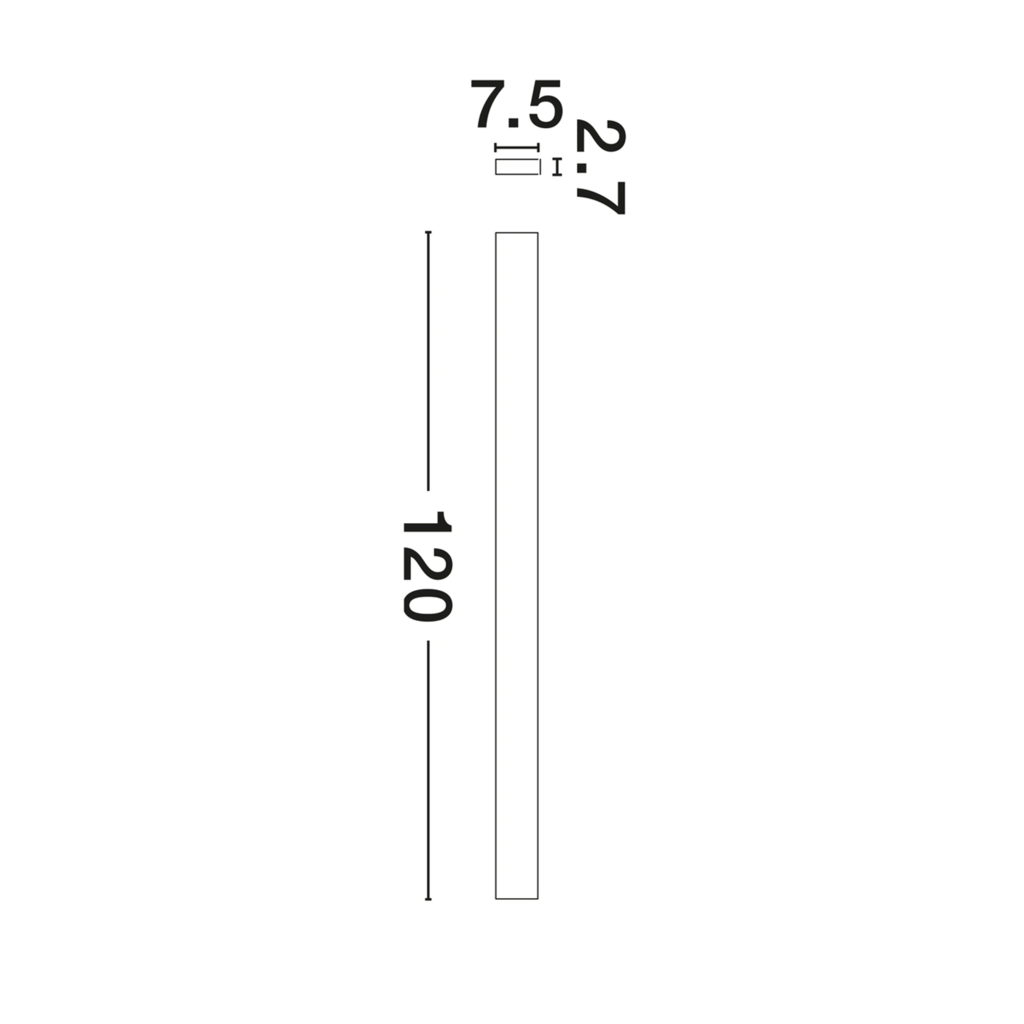 SELINE veggljós svart 120cm LED 44W 3K IP44 - Image 4