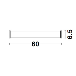 xNOOR veggljós króm 600mm LED 15W 3K IP44 - Image 4