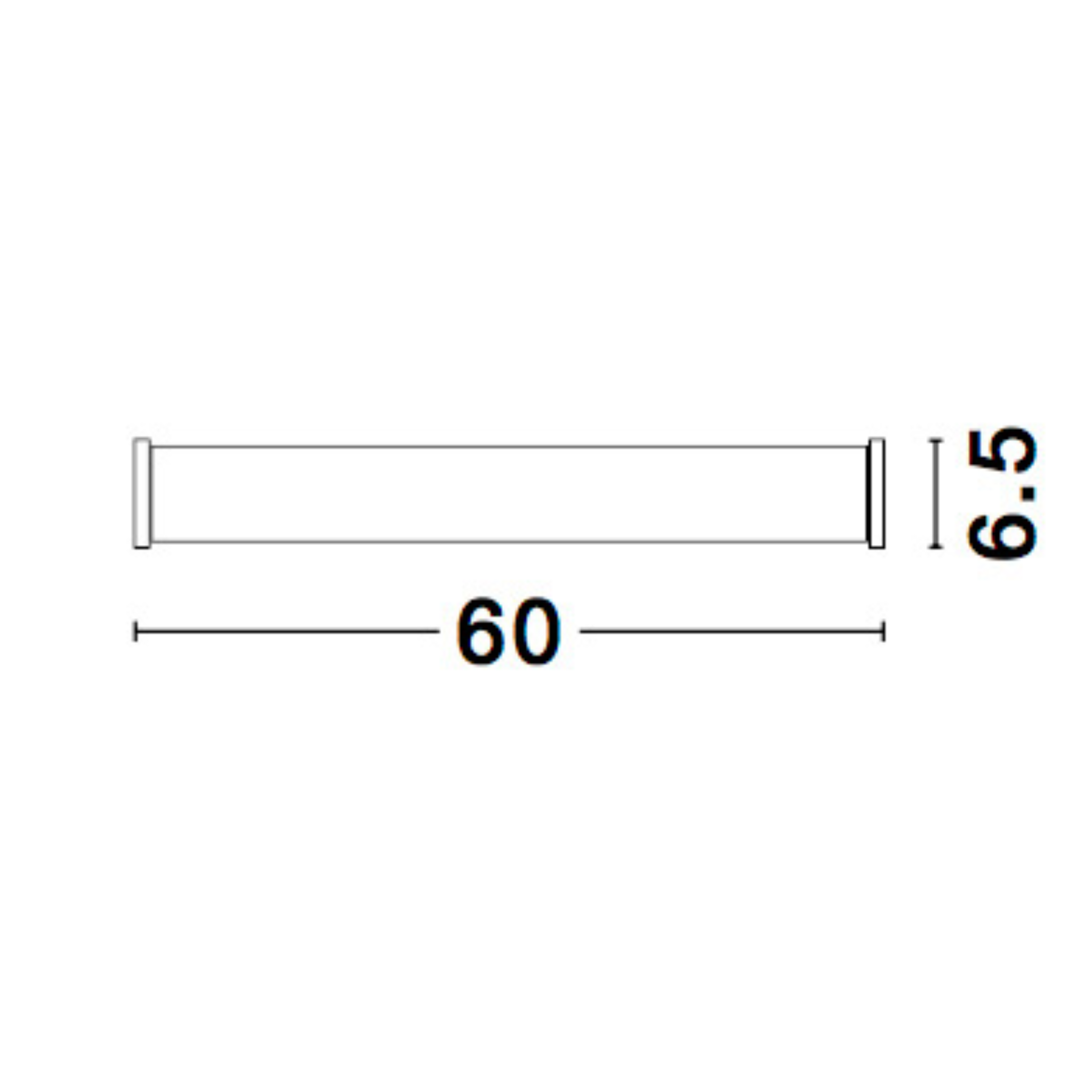 NOOR veggljós króm 600mm LED 15W 3K IP44 - Image 4