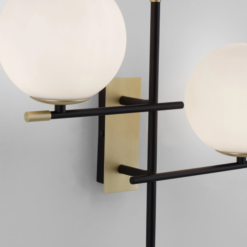 xGITCHI veggljós svart/gyllt LED 2x5w IP20 - Image 2