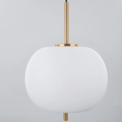 LATO hangandi 1x12W E27 antiq brass/opal - Image 5