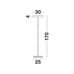 xVITI Gólflampi H.170 LED 18W 3K hvítt - Image 5
