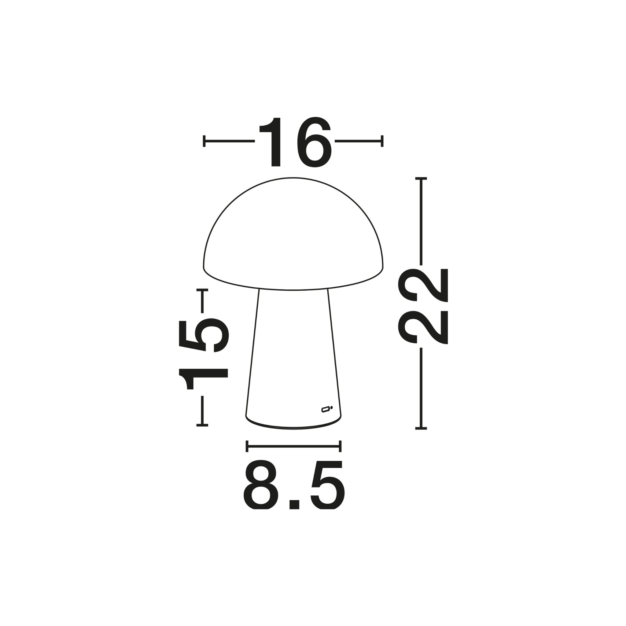 ANDE borðlampi LED 2W 129lm 3K IP20 hvítt - Image 4
